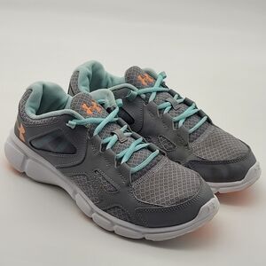 Under Armour Women's Running Shoes Blue Gray 1258735-037 Size 9.5